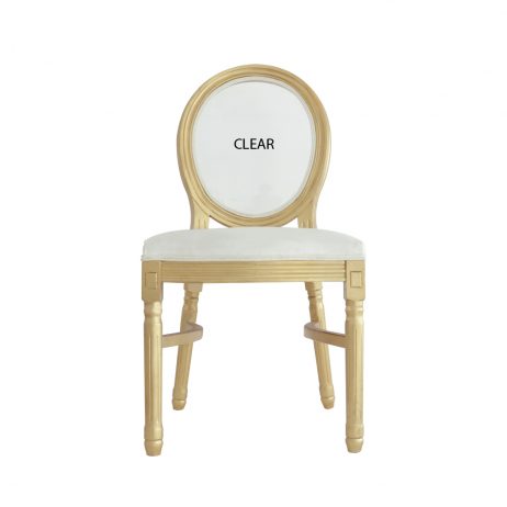 Rentals (Manila) - CLEAR Back Wooden King Louis Chair 23319 [Qty Available: 46 Units]