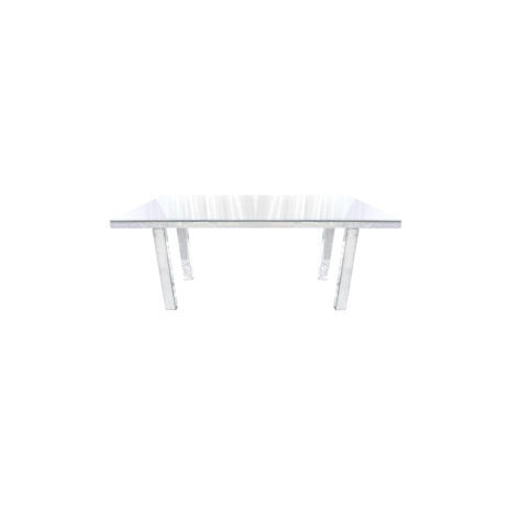 Rentals (Bacolod) - FULL Mirror Rectangular (6 Feet x 3 Feet) Table B30317 [Qty Available: 6 Units]