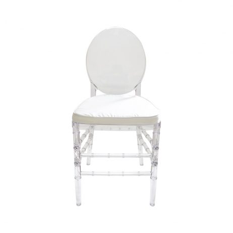 Rental - Clear Oval Back 73128 [Qty Available: 475 Units]