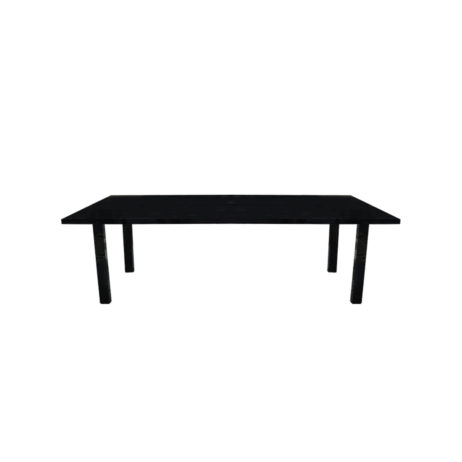 Rentals (Manila) - BLACK Rectangular (8Feet x 4Feet) Acrylic Table 59244 [Qty Available: 4 Units]