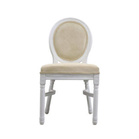Rentals (Manila) - White Wooden King Louis Chair 73657 [Qty Available: 14 Units]