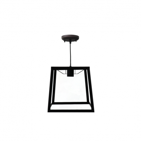 For Sale - Metal Black Geometric Square Pendant Light 615