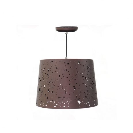 For Sale (Outlet) - Rustic Steel Hanging Lampshade Circle Pattern 93100