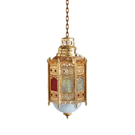 Rentals (Manila) - Pierced Moroccan Lantern Large (Gold) 76025 [Qty Available: 1 Unit]