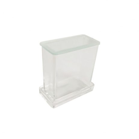 For Sale (Store) - Small Rectangular Glass Container with Glass Cover 21377