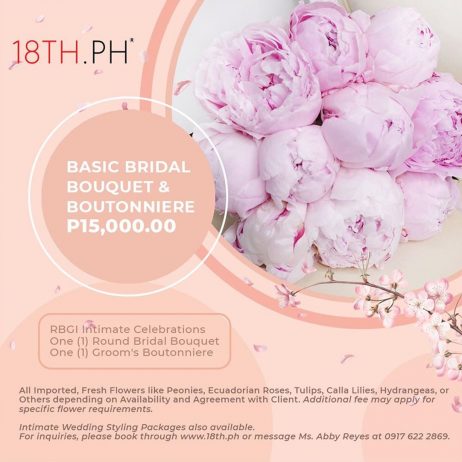 Basic Bridal Bouquet & Boutonniere 26814