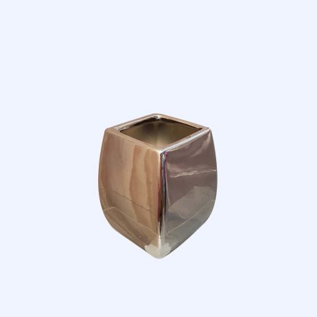 For Sale (Store) - Silver Ceramic Vase (19.5cm x 12cm x 12cm) 81256