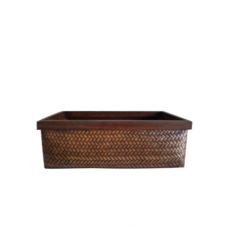La Carlota - Rectangular Handwoven Bamboo Storage Box (Medium) L13702