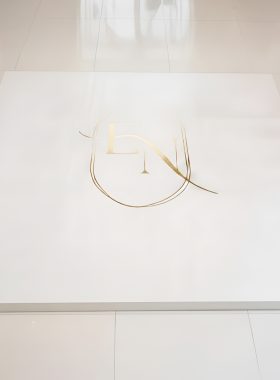 Rentals (Manila) - 12 Feet x 12 Feet Square Dancefloor (White Matte Finish) with Monogram 62985 [Qty Available: 3 Units]