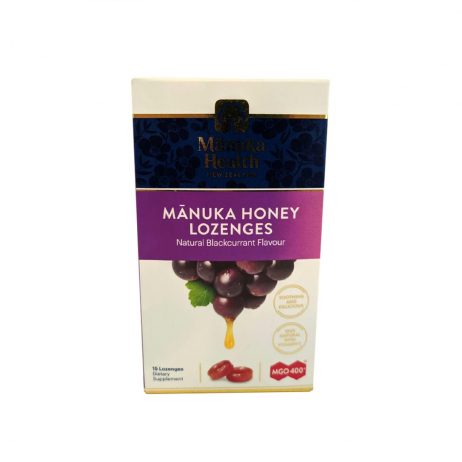 18th Store LCC - Manuka Honey Lozenges Natural Blackcurrant Flavor L94925 / New Zealand