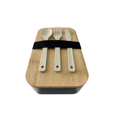 For Sale (La Carlota) - Japanese Bamboo Single Layer Bento Box L78459