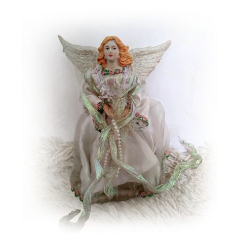 18th Store LCC - Christmas Ornament Angel with White Wings (Small) L98271