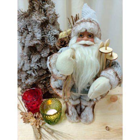 18th Store LCC - White Santa Clause with Eye Glasses & Ski (Small) L39284