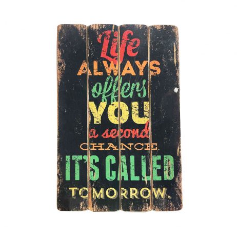 18th Store LCC - Inspirational Wooden Frame "Life" L96147