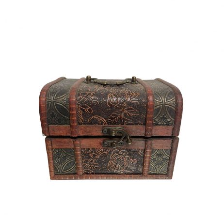 18th Store LCC - Alexander Small Wooden Treasure Chest Box L18245