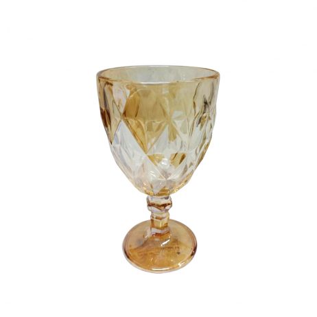 18th Store LCC - Embossed Diamond Vintage Goblet (Champagne Color) L74026