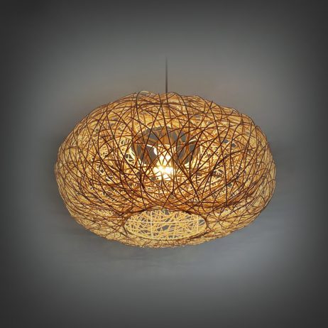 Rentals (Bacolod) - Oval Shaped Rattan Pendant Light B87061 [Qty Available: 14 Units]