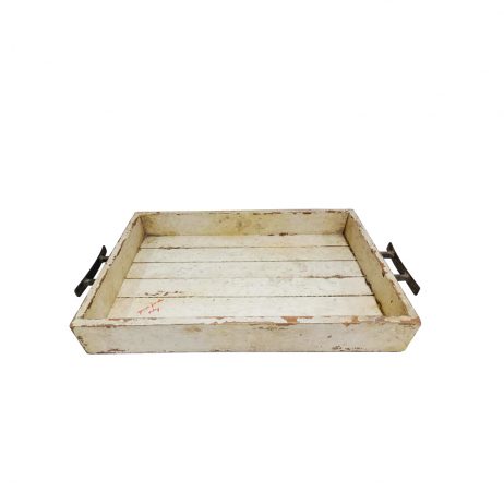 18th Store LCC - Elihu White Wooden Tray L40717