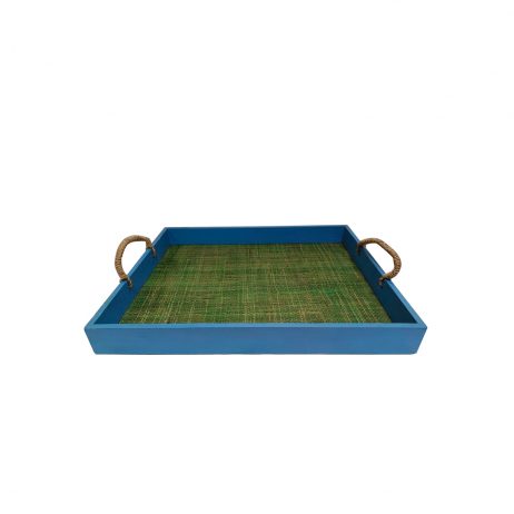 18th Store LCC - Levi Blue Wooden Tray L40729