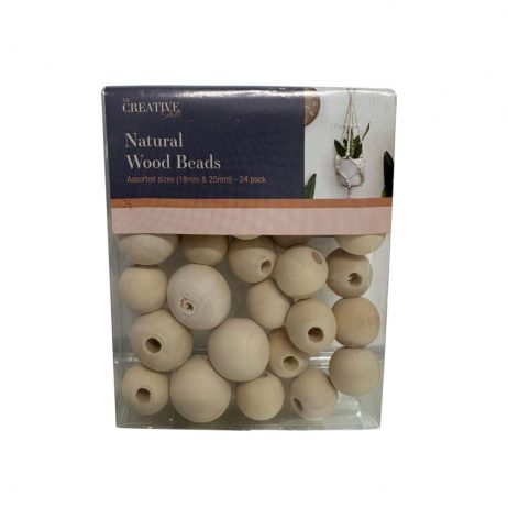 18th Store LCC - The Creative Stall Natural Wood Beads L65135 / Australia