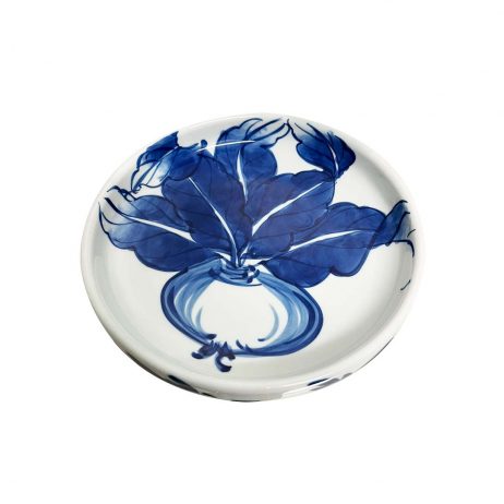 18th Store LCC - Kangxi Blue & White Ceramic Dipping Plate JM2403 / Japan