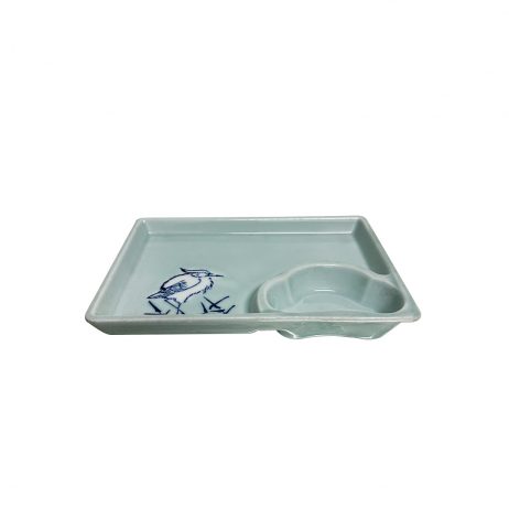 18th Store LCC - Ceramic Sushi Plate Light Blue with Saucer IRJ81112