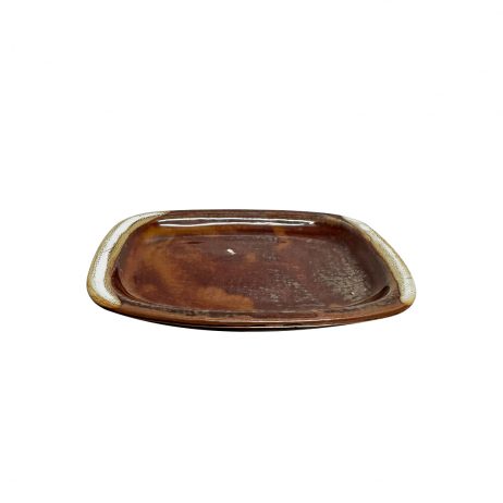 18th Store LCC - Frankoma Stoneware Mini Platter Brown IRJ81117
