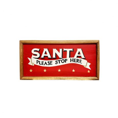 18th Store LCC - Christmas Wooden Frame "SANTA" L10668 / Philippines