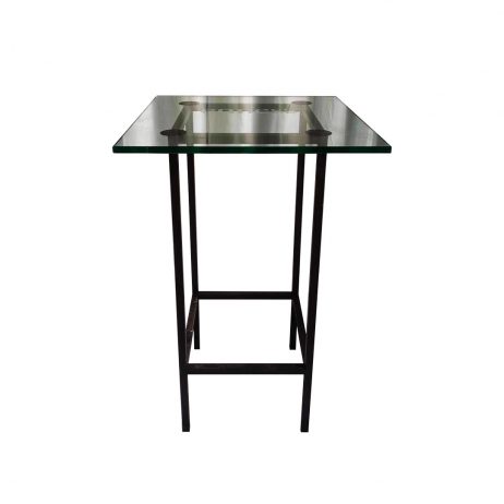 Rentals (Manila) - Hennessy High Table with Glass Topper 11365 [Qty Available: 10 Units]