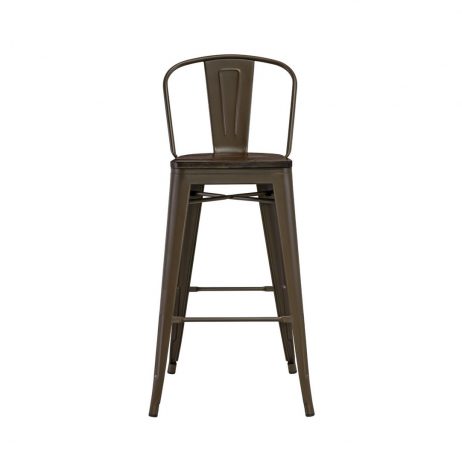 Rentals (Manila) - Industrial Metal Wooden High Chair 34471 [Qty Available: 1 Unit]