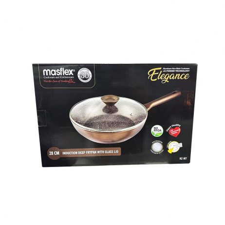18th Store LCC - Masflex 28cm Induction Deep Frypan with Glass Lid LA030