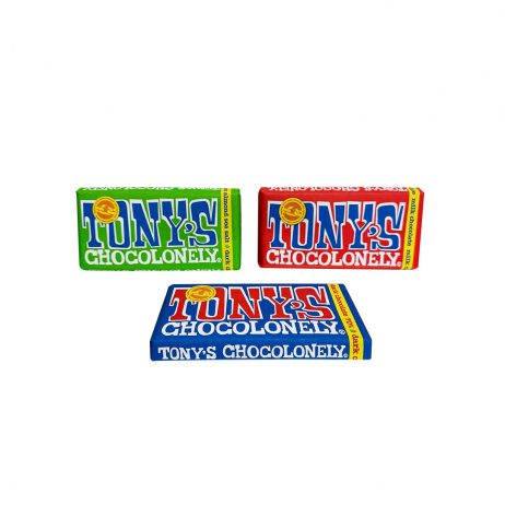 18th Store LCC - Tony's Chocolonely Assorted Chocolate Bars L336661 / Netherlands