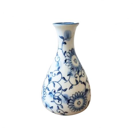 18th Store LCC - Traditional Chinese Ceramic Blue & White Flower Vase L116255