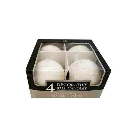 18th Store LCC - Decorative Ball Candles (4 pcs) L727093 / Thailand