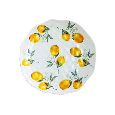 Rentals (Bacolod) - Lemon Printed Dinner Plate B33519 [Qty Available: 32 Units]