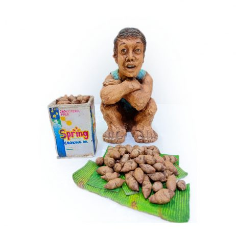 18th Pasig Store - Sweet Potato Vendor Figurine in Terrarium 32660