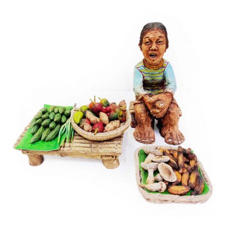 18th Pasig Store - Vegetable Vendor Figurine in Terrarium 46618