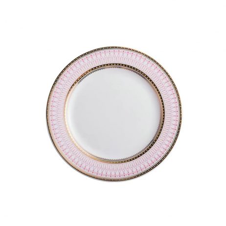 Rentals (Bacolod) - Pink Gold Rim Porcelain Dinner Plate 10.5 inches B34517 [Qty Available: 32 Units]