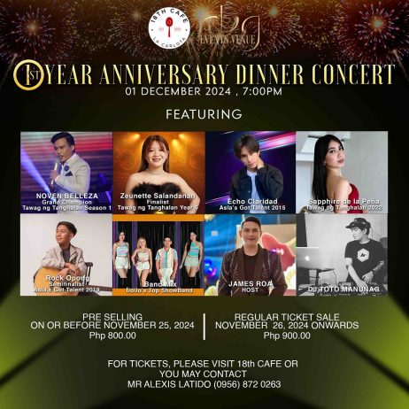 RBG Events - 1st Year Anniversary Dinner Concert