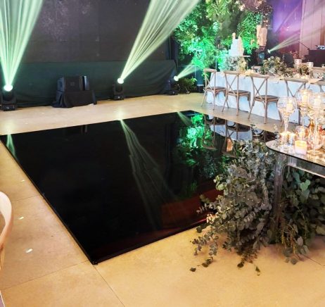 Rentals (Bacolod) - Acrylic Black Dance Floor (12 feet x 12 feet) B77330 [Qty Available: 1 Unit]