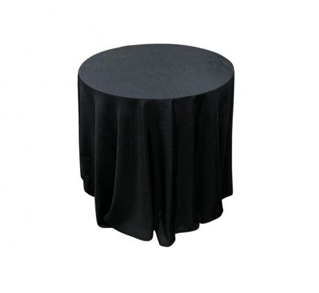 Rentals (Manila) - Round Table with Black Linen Cover 64741 [Qty Available: 5 Units]