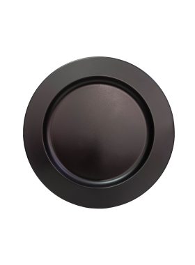 Rentals (Manila) - Stainless Steel Plate Charger (Black) 48722 [Qty Available: 100 Units]