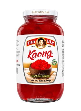 18th Café LCC Dry Goods - Tita Ely Kaong Sugar Palm Fruit in Heavy Syrup Red L10208 / Philippines