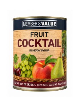 18th Café LCC Dry Goods - Member’s Value Fruit Cocktail in Heavy Syrup L9428 / Philippines