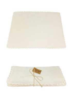 18th Pasig Store - DeMano Handy Crafts Placemat w/ Cream Edge 95739 (Set of 4)